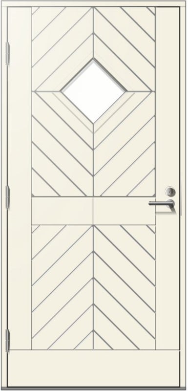 8x19 Skaala UO304 valkoinen ulko-ovi