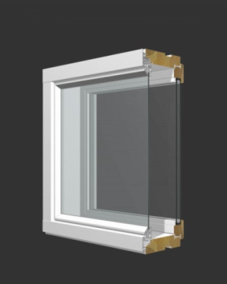 Skaala puualumiini-ikkuna